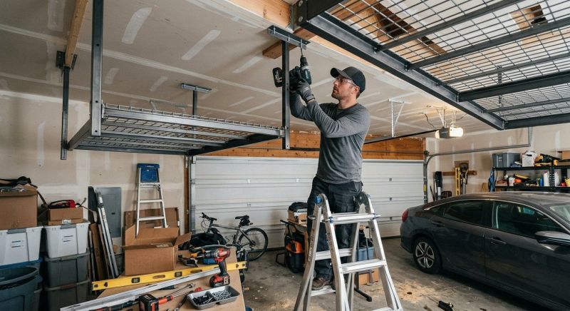 Ceiling Rack Installation in Winston Salem, NC